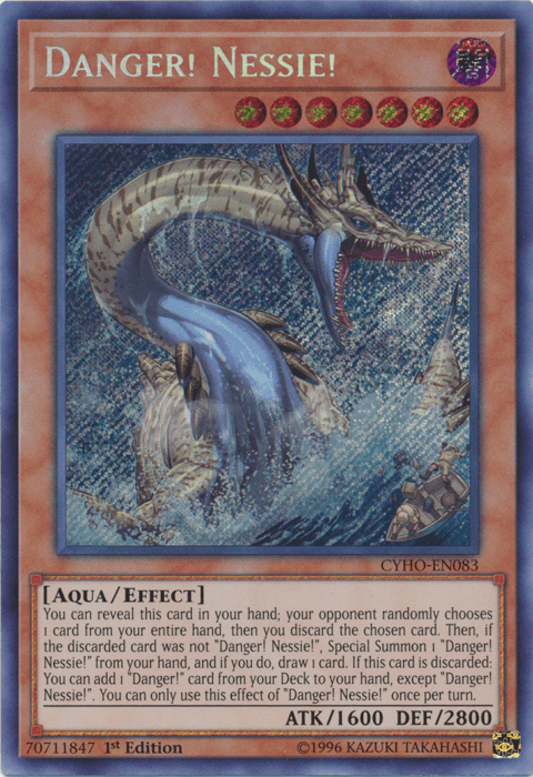 Danger! Nessie! [CYHO-EN083] Secret Rare - Doe's Cards