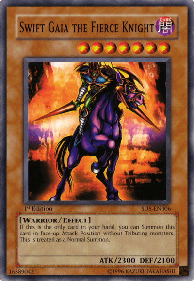 Swift Gaia the Fierce Knight [SD5-EN006] Common - Doe's Cards