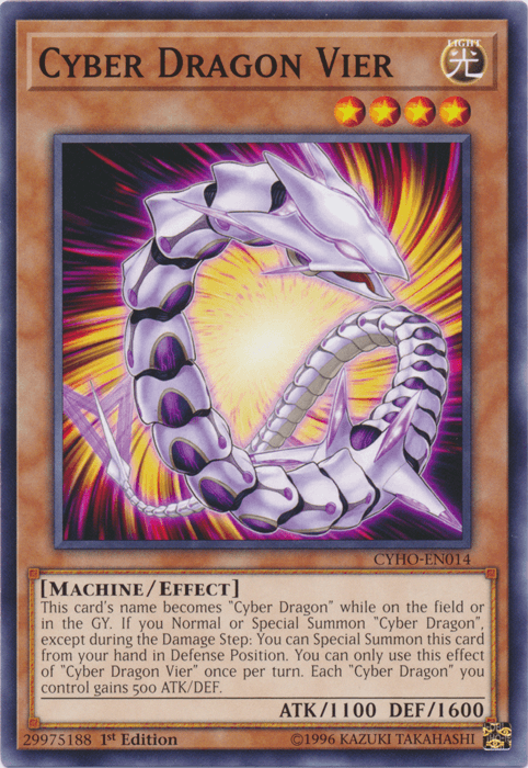 Cyber Dragon Vier [CYHO-EN014] Common - Doe's Cards