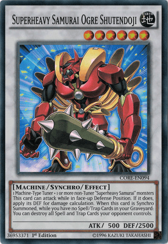 Superheavy Samurai Ogre Shutendoji [CORE-EN094] Super Rare - Doe's Cards