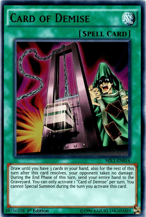 Card of Demise [MIL1-EN014] Ultra Rare - Doe's Cards