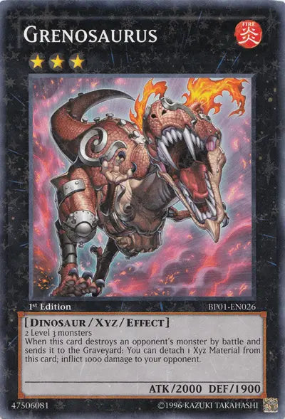Grenosaurus [BP01-EN026] Starfoil Rare - Doe's Cards