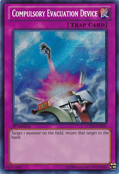 Compulsory Evacuation Device [LCYW-EN291] Secret Rare - Doe's Cards