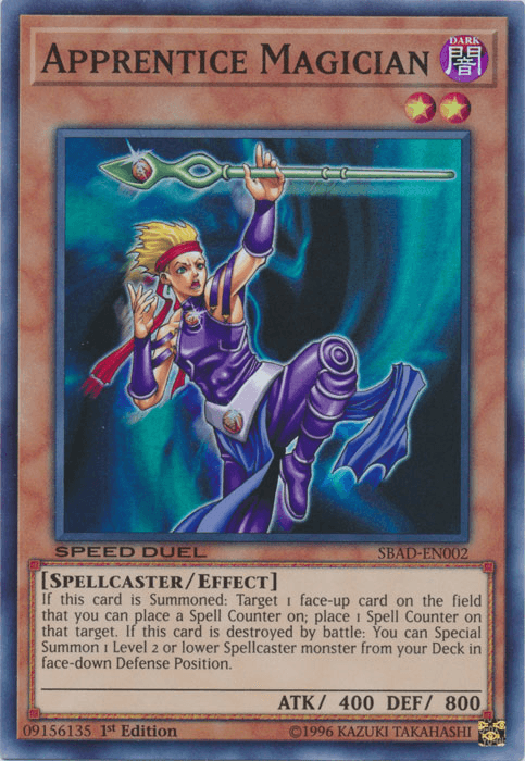 Apprentice Magician [SBAD-EN002] Super Rare - Doe's Cards