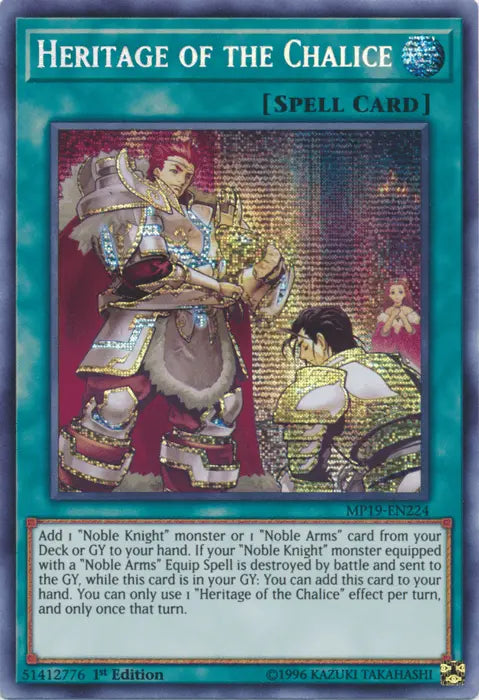 Heritage of the Chalice [MP19-EN224] Prismatic Secret Rare - Doe's Cards