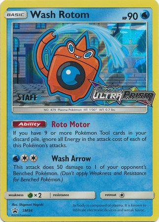 Wash Rotom (SM94) (Staff Prerelease Promo) [Sun & Moon: Black Star Promos] - Doe's Cards