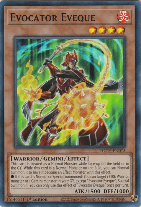 Evocator Eveque [TOCH-EN015] Super Rare - Doe's Cards