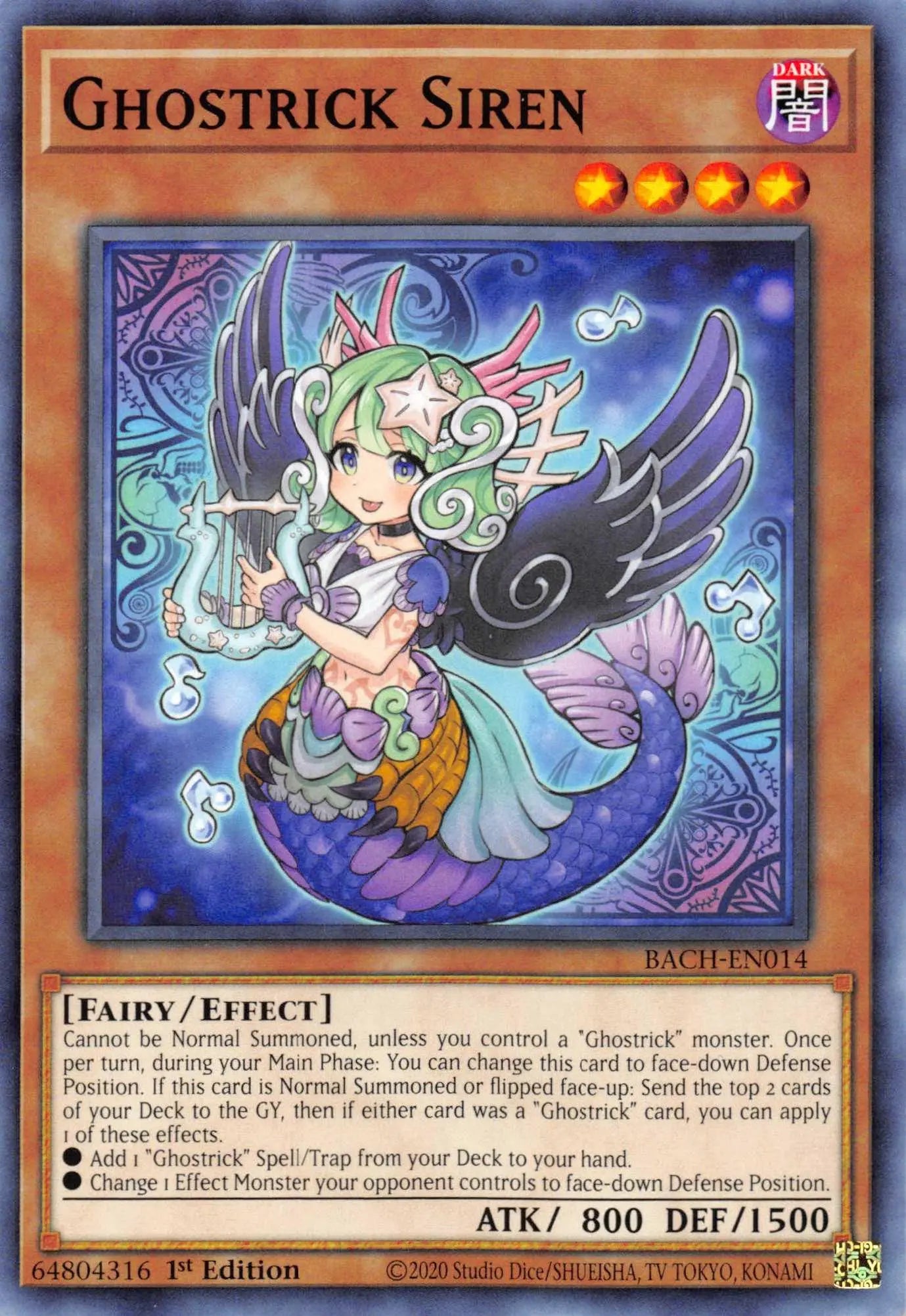 Ghostrick Siren [BACH-EN014] Common - Doe's Cards