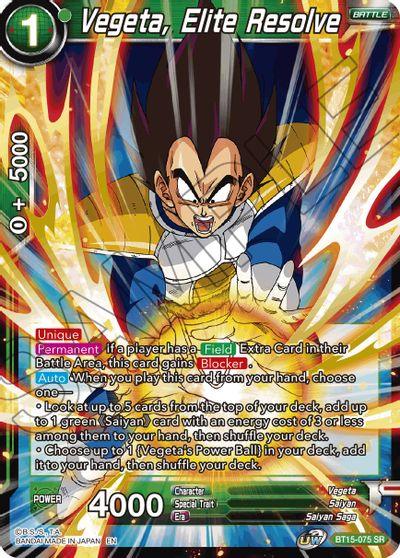 Vegeta, Elite Resolve (BT15-075) [Saiyan Showdown] - Doe's Cards