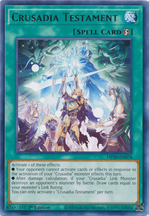 Crusadia Testament [MP20-EN078] Rare - Doe's Cards