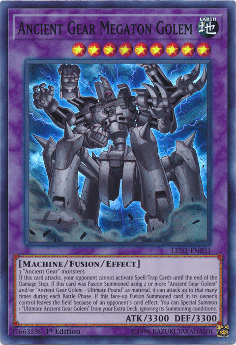 Ancient Gear Megaton Golem [LED2-EN031] Super Rare - Doe's Cards