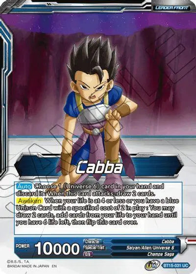Cabba // SS Cabba, Proud Volley (BT15-031) [Saiyan Showdown] - Doe's Cards