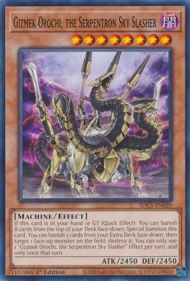 Gizmek Orochi, the Serpentron Sky Slasher [SDCS-EN020] Common - Doe's Cards