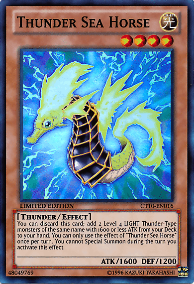 Thunder Sea Horse [CT10-EN016] Super Rare - Doe's Cards