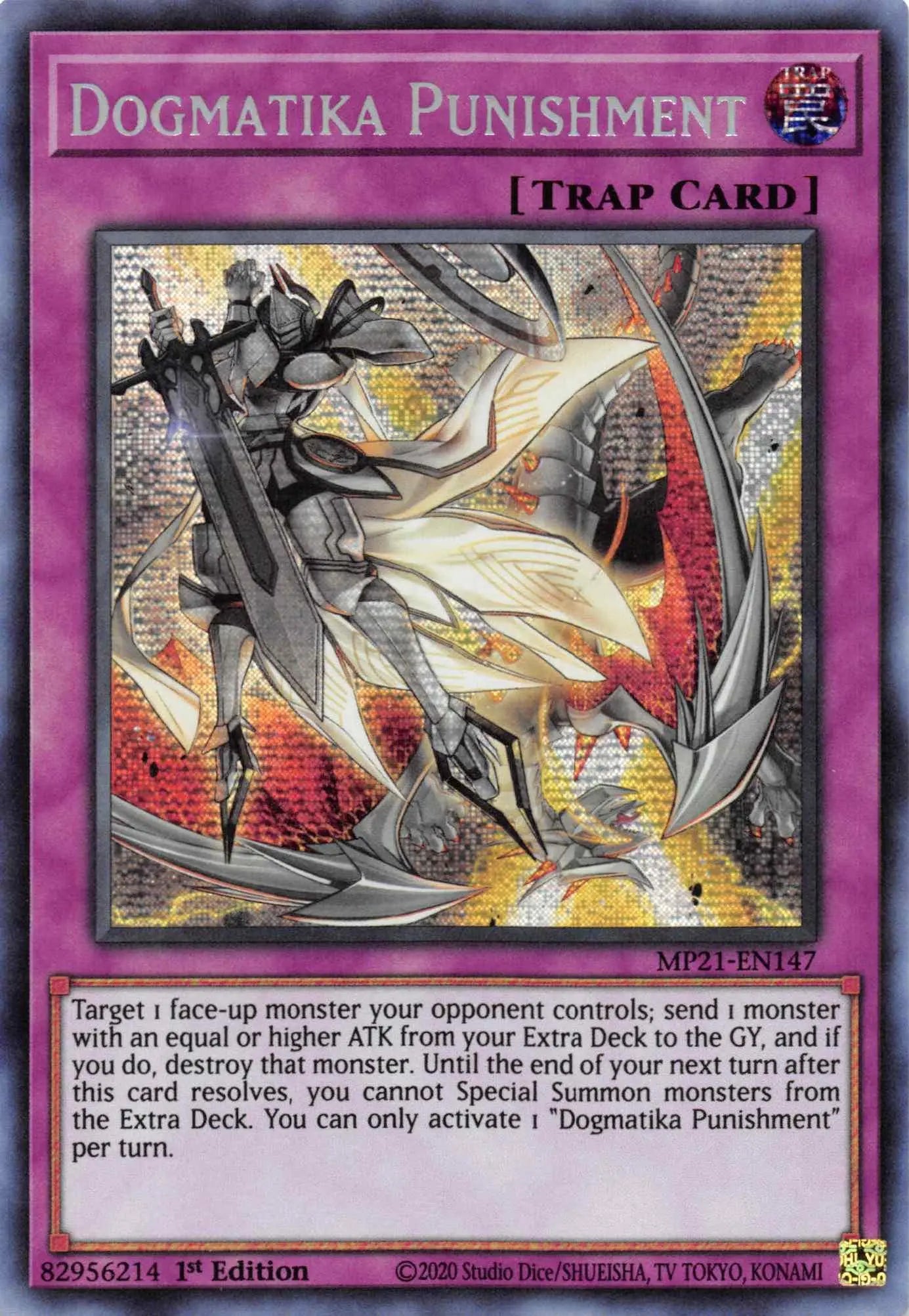 Dogmatika Punishment [MP21-EN147] Prismatic Secret Rare - Doe's Cards