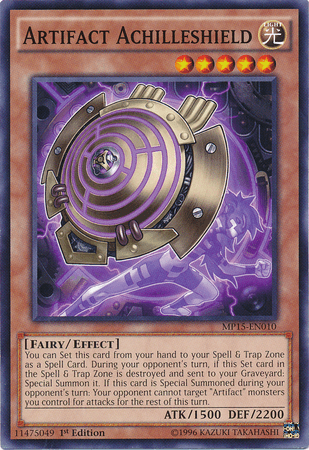 Artifact Achilleshield [MP15-EN010] Common - Doe's Cards