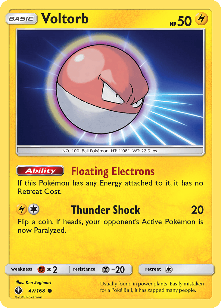 Voltorb (47/168) [Sun & Moon: Celestial Storm] - Doe's Cards