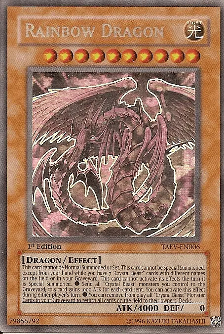 Rainbow Dragon [TAEV-EN006] Ghost Rare - Doe's Cards