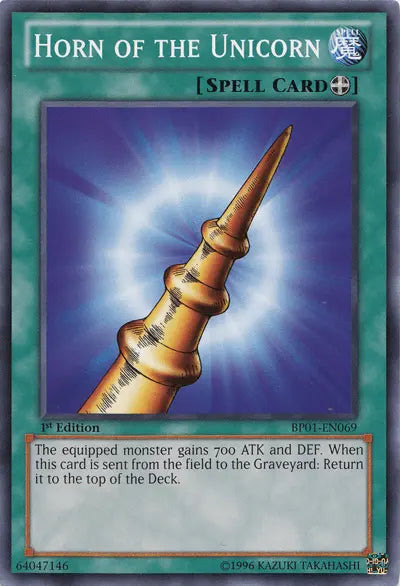 Horn of the Unicorn [BP01-EN069] Common - Doe's Cards