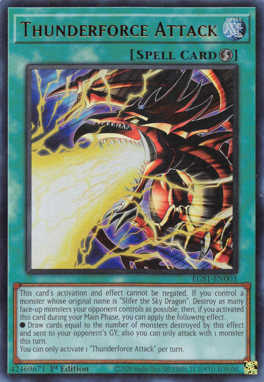 Thunderforce Attack [EGS1-EN003] Ultra Rare - Doe's Cards