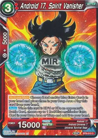 Android 17, Spirit Vanisher (BT9-013) [Universal Onslaught] - Doe's Cards