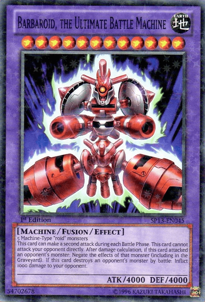 Barbaroid, the Ultimate Battle Machine [SP13-EN045] Starfoil Rare - Doe's Cards