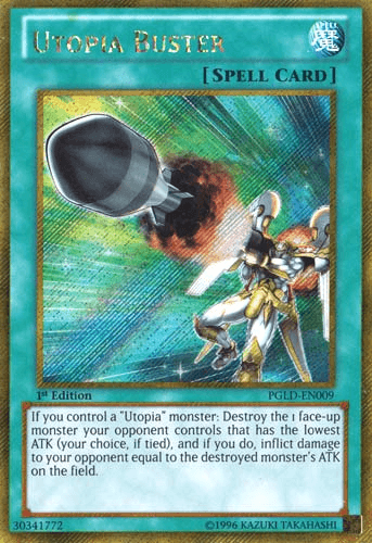 Utopia Buster [PGLD-EN009] Gold Secret Rare - Doe's Cards