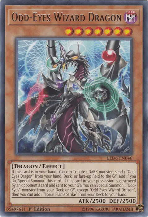 Odd-Eyes Wizard Dragon [LED6-EN046] Rare - Doe's Cards