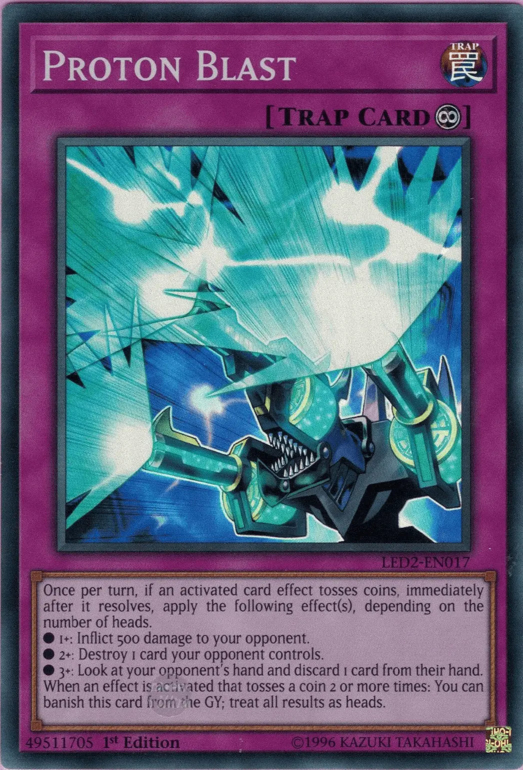 Proton Blast [LED2-EN017] Super Rare - Doe's Cards
