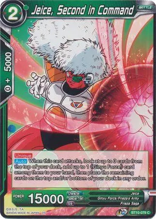 Jeice, Second in Command (BT10-079) [Rise of the Unison Warrior] - Doe's Cards