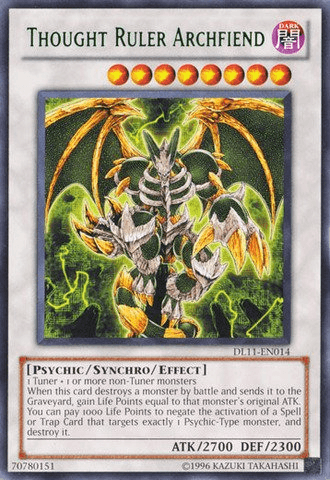 Thought Ruler Archfiend (Green) [DL11-EN014] Rare - Doe's Cards