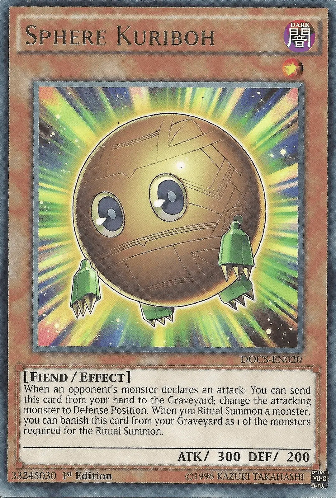 Sphere Kuriboh [DOCS-EN020] Rare - Doe's Cards