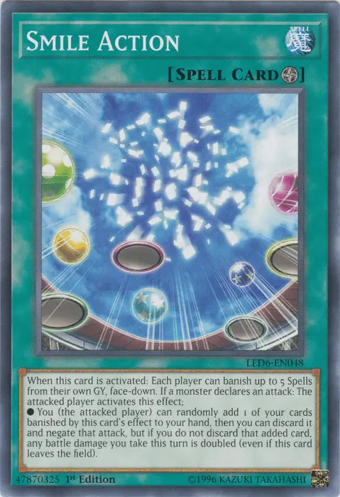 Smile Action [LED6-EN048] Common - Doe's Cards