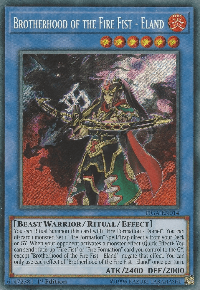 Brotherhood of the Fire Fist - Eland [FIGA-EN014] Secret Rare - Doe's Cards