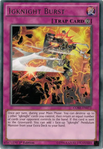 Igknight Burst [CORE-EN073] Rare - Doe's Cards