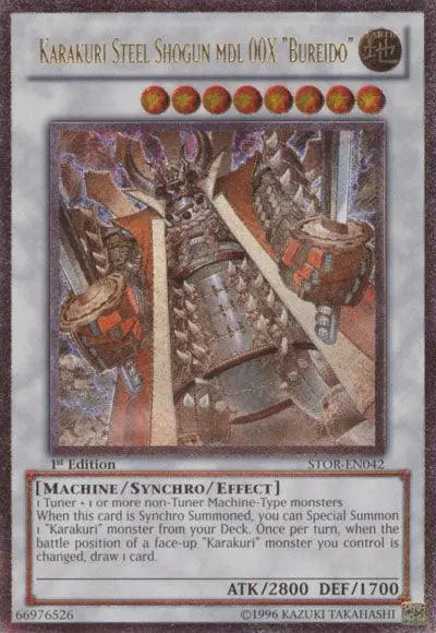 Karakuri Steel Shogun mdl 00X "Bureido" [STOR-EN042] Ultimate Rare - Doe's Cards