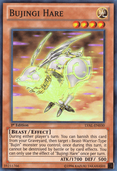 Bujingi Hare [LVAL-EN030] Super Rare - Doe's Cards