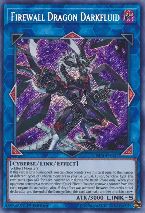 Firewall Dragon Darkfluid [CHIM-EN037] Secret Rare - Doe's Cards