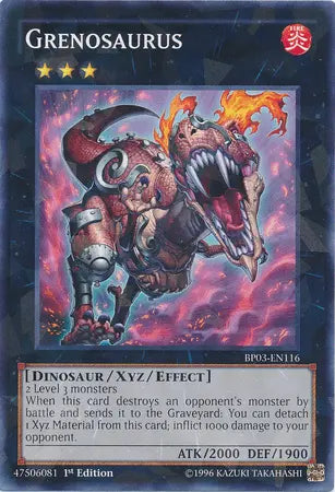 Grenosaurus [BP03-EN116] Shatterfoil Rare - Doe's Cards