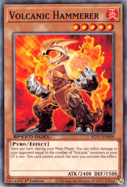 Volcanic Hammerer [SGX1-ENH09] Common - Doe's Cards