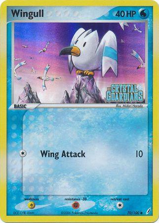 Wingull (70/100) (Stamped) [EX: Crystal Guardians] - Doe's Cards