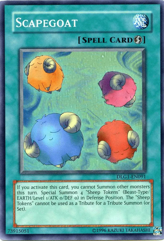 Scapegoat [DLG1-EN091] Super Rare - Doe's Cards