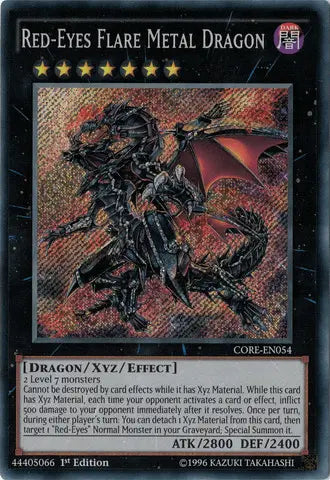 Red-Eyes Flare Metal Dragon [CORE-EN054] Secret Rare - Doe's Cards