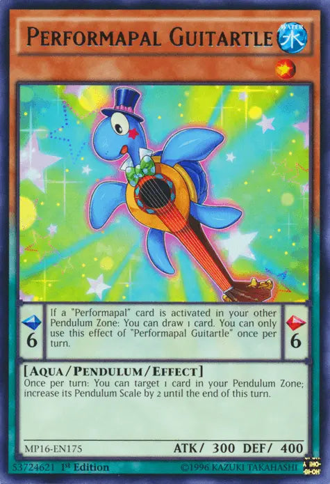 Performapal Guitartle [MP16-EN175] Rare - Doe's Cards