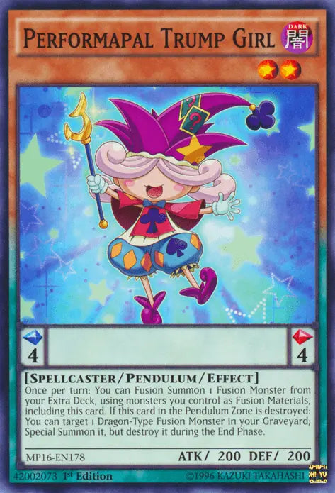 Performapal Trump Girl [MP16-EN178] Common - Doe's Cards