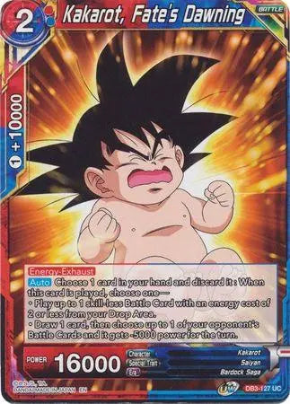Kakarot, Fate's Dawning (DB3-127) [Giant Force] - Doe's Cards