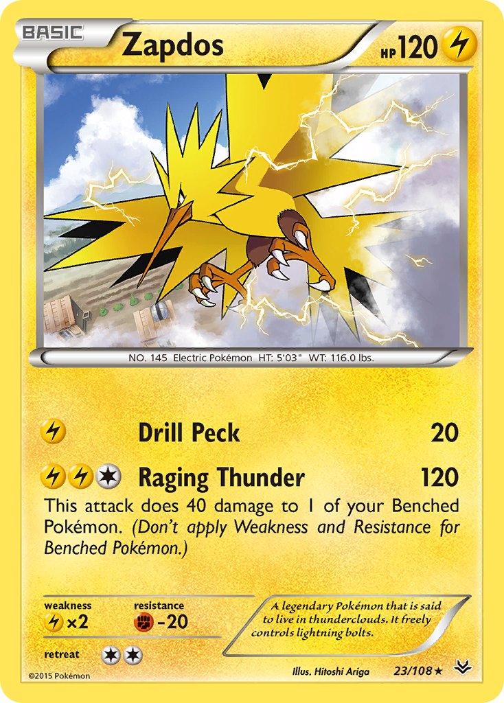 Zapdos(23/108) (Theme Deck Exclusive) [XY: Roaring Skies] - Doe's Cards