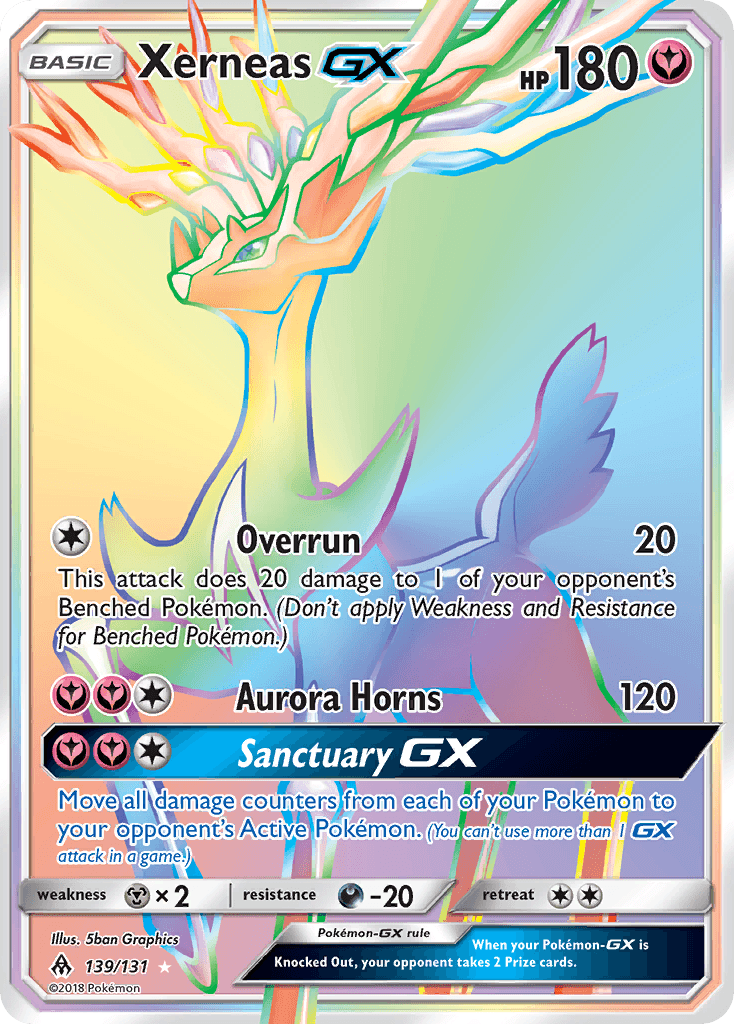 Xerneas GX (139/131) [Sun & Moon: Forbidden Light] - Doe's Cards