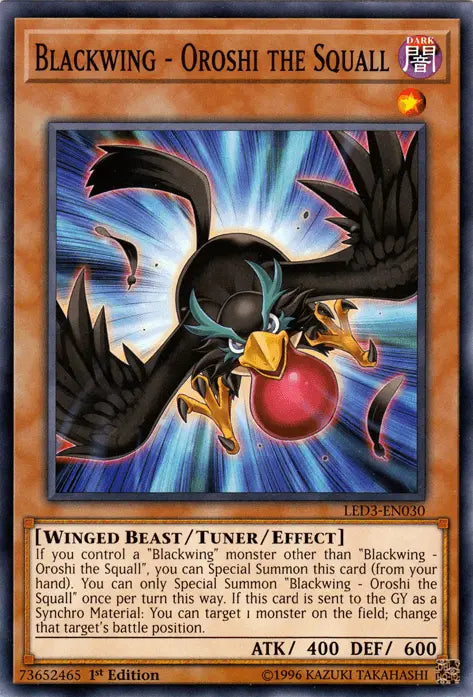 Blackwing - Oroshi the Squall [LED3-EN030] Common - Doe's Cards