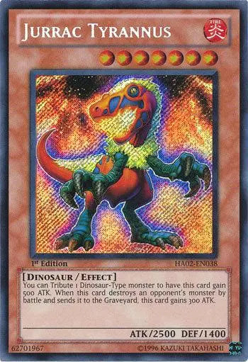Jurrac Tyrannus [HA02-EN038] Secret Rare - Doe's Cards